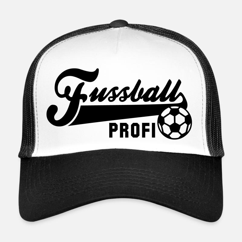 Fussball PROFI - Trucker Cap - Weiß/Schwarz