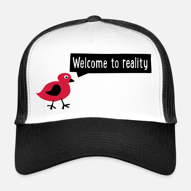 lustig - Trucker Cap - Weiß/Schwarz