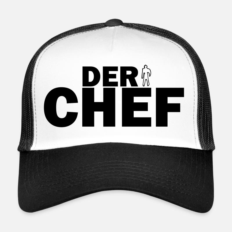 der chef - Trucker Cap - Weiß/Schwarz