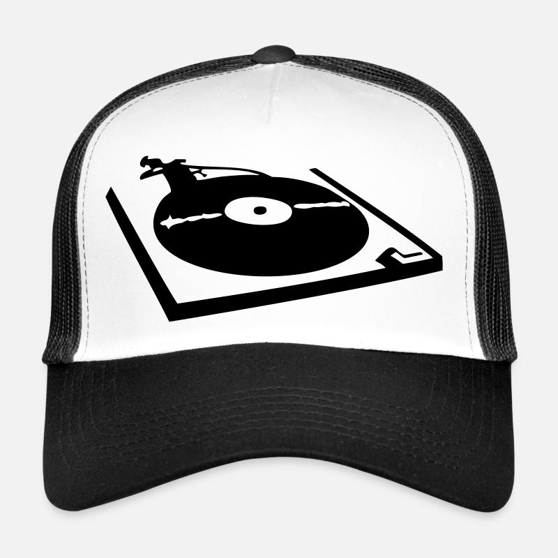 DJ, record player, vinyl Casquette trucker 