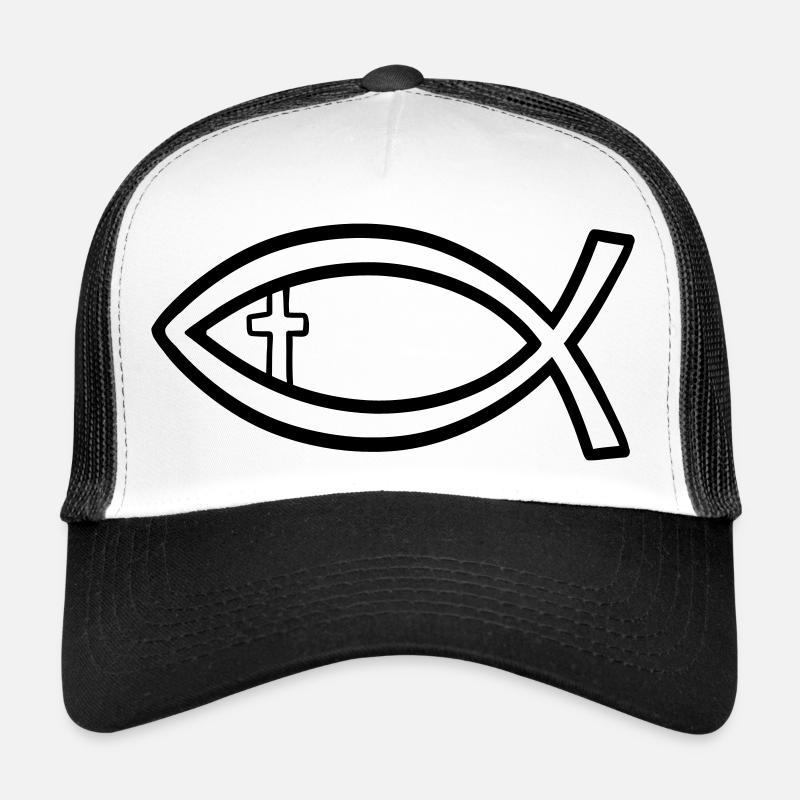 Poisson / Poisson chrétien Casquette trucker 