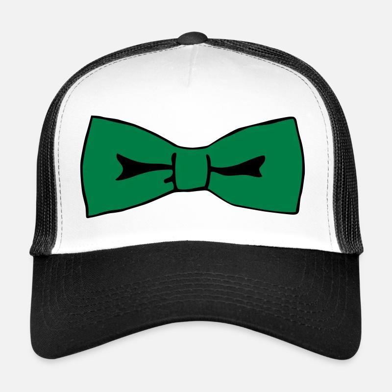 Noeud Papillon - Casquette trucker  - blanc/noir