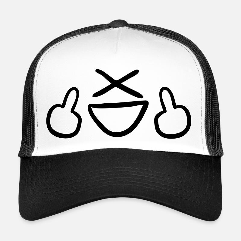 smiley fuck you Trucker Cap