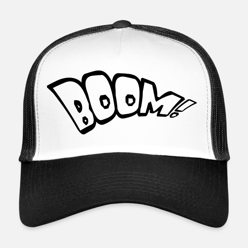 boom text feuer heiss tnt dynamit explodieren expl Trucker Cap