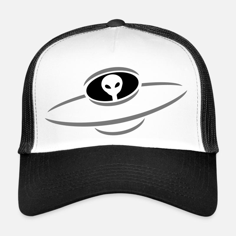 Alien UFO space ship Trucker Cap