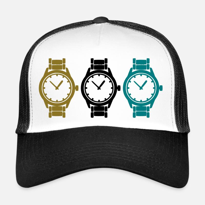 uhren - Trucker Cap - Weiß/Schwarz
