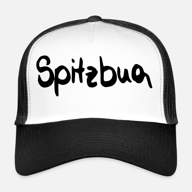 Spitzbua - Trucker Cap - Weiß/Schwarz