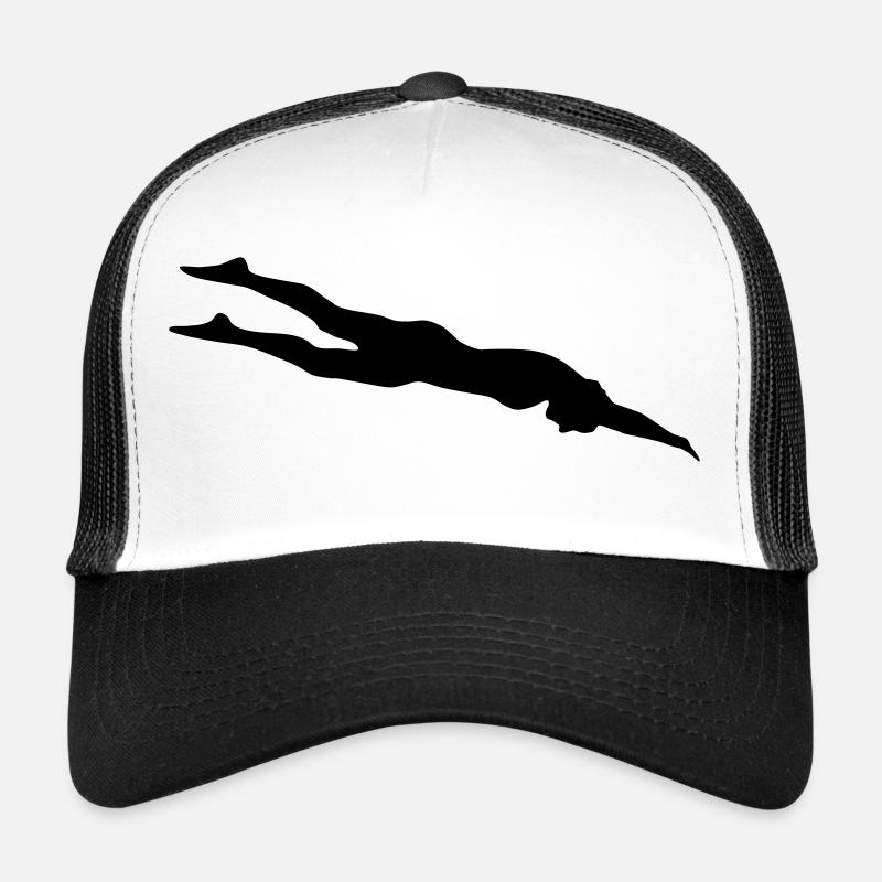 swimming, swimmer Trucker Cap