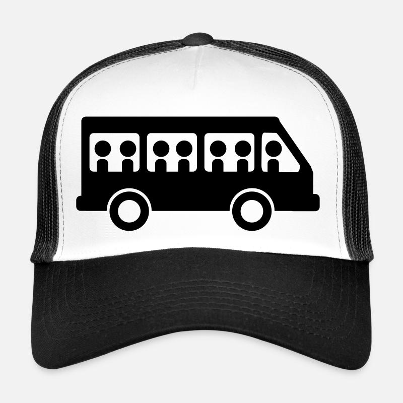 shuttle bus - Trucker Cap - Weiß/Schwarz