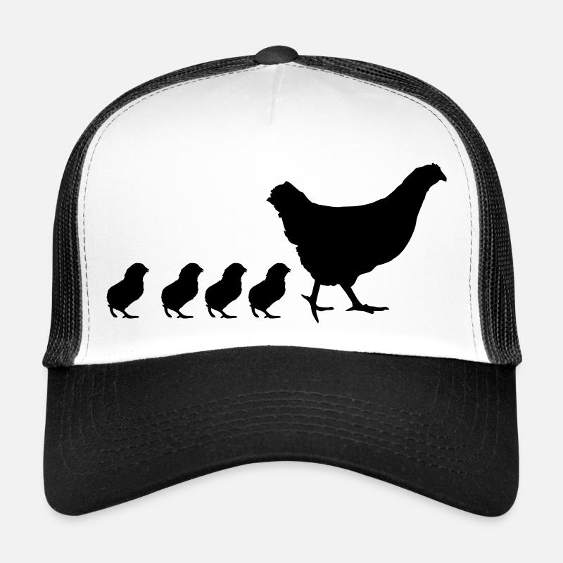 Hen with 4 chicks sweet Mama Trucker Cap
