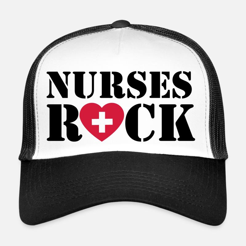 Nurses Rock - Trucker Cap - white/black