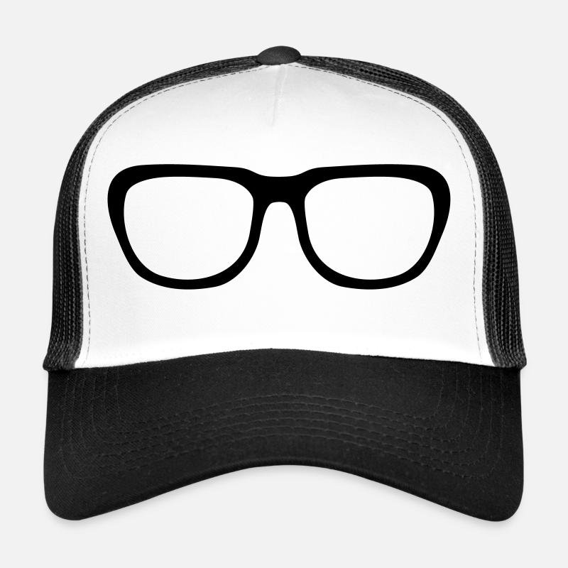 Brille, Nerd, Nerdbrille, Geek Trucker Cap