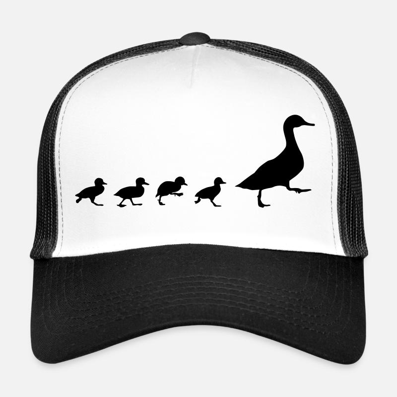 Enten, Ente mit 4 Küken Trucker Cap
