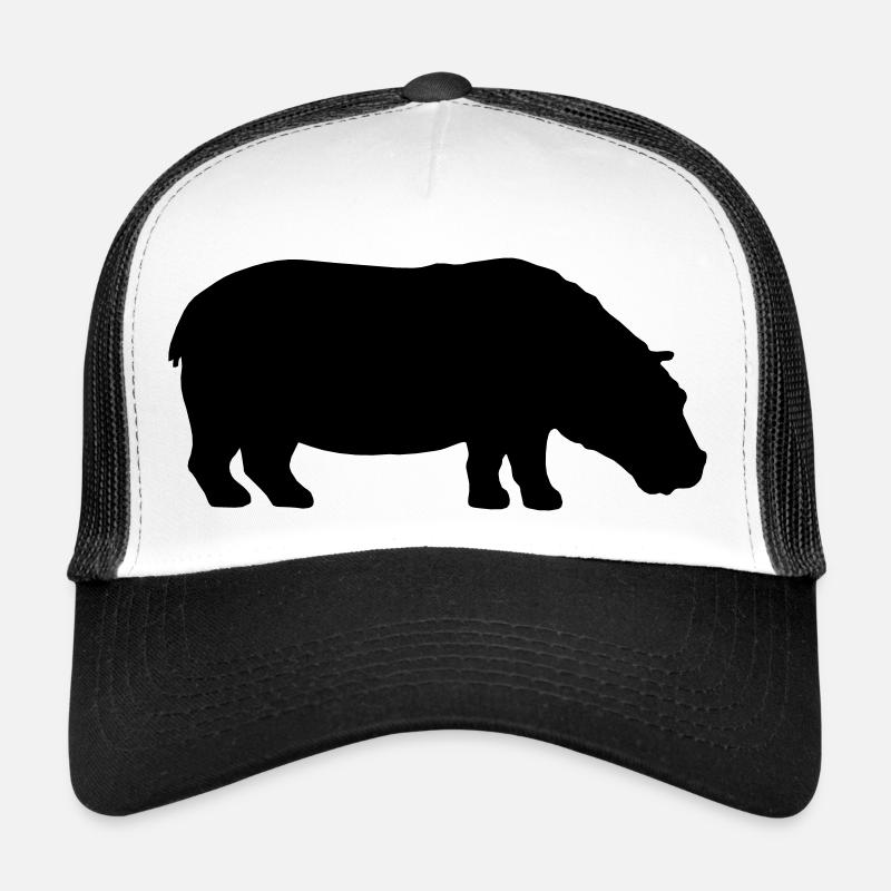 Silhouette silhouette hippopotame Casquette trucker 