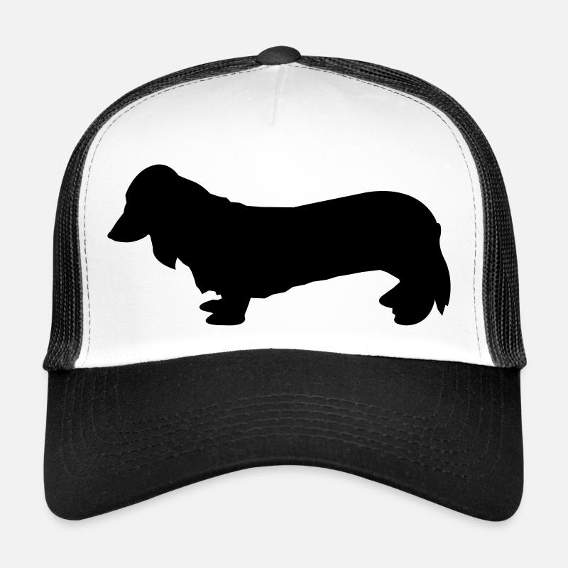dackel - Trucker Cap - Weiß/Schwarz