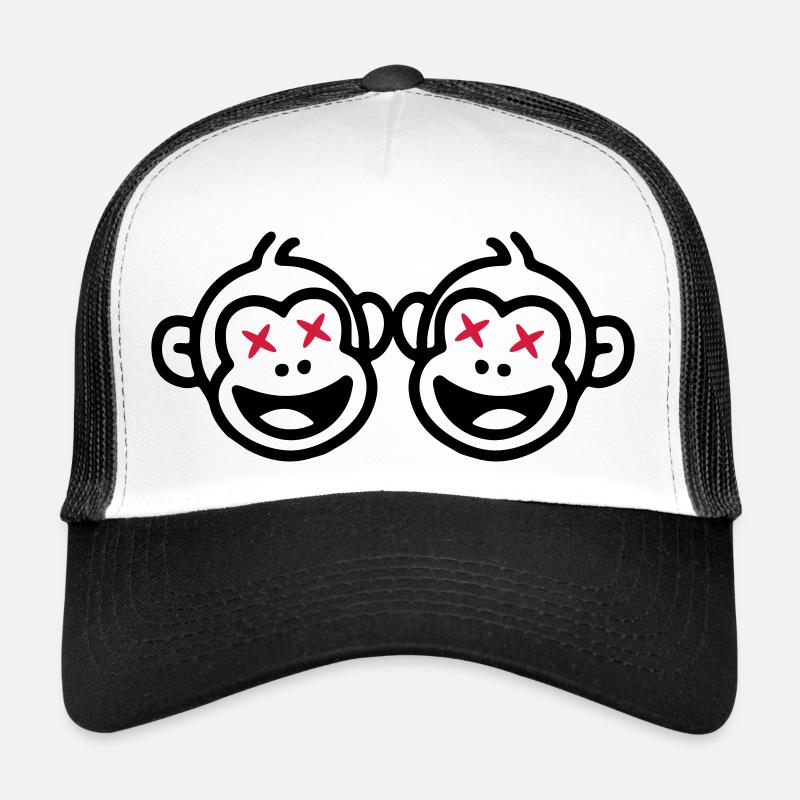 Équipe de singes drôle Casquette trucker 