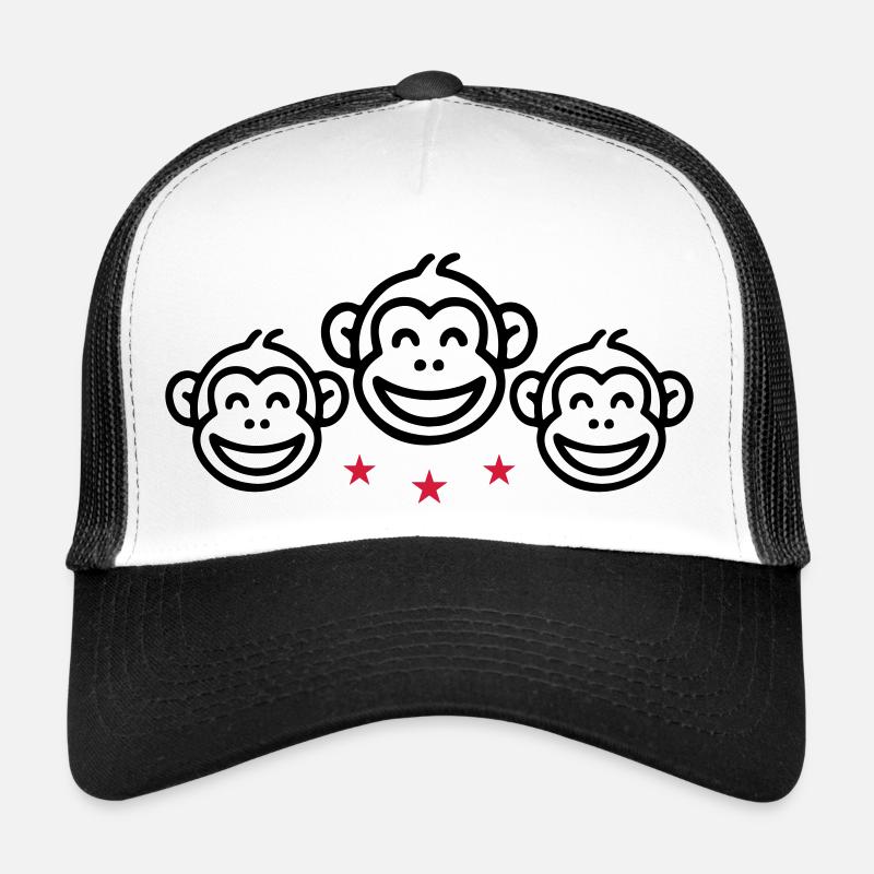 Groupe de singes Casquette trucker 