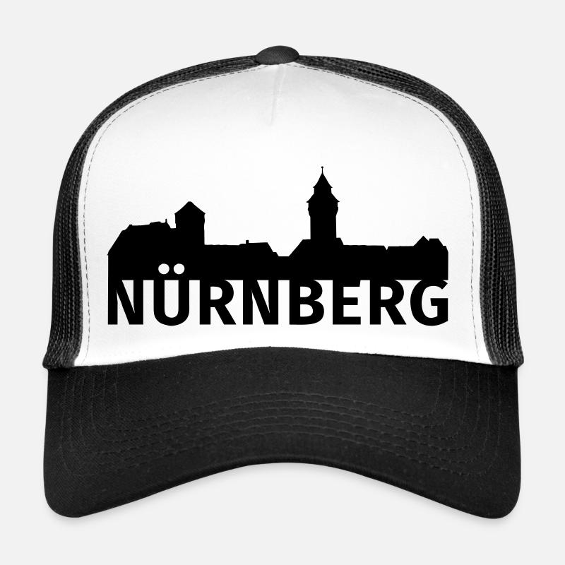 Nürnberg - Trucker Cap - Weiß/Schwarz