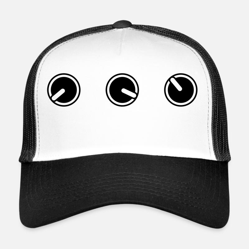 round circle turn loudness button knobs switch pla Trucker Cap