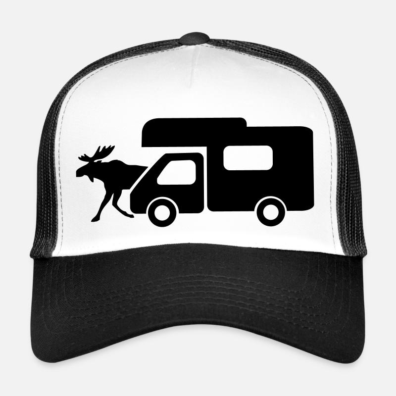Wohnmobil - Trucker Cap - Weiß/Schwarz