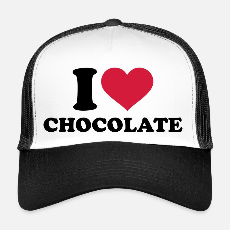 Schokolade - Trucker Cap - Weiß/Schwarz