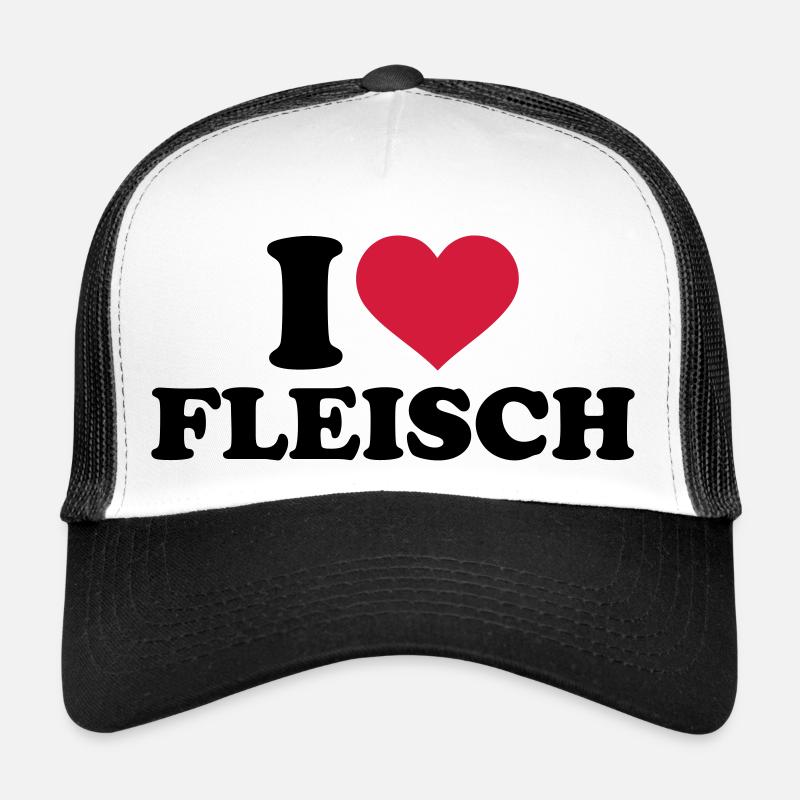 Fleisch - Trucker Cap - Weiß/Schwarz
