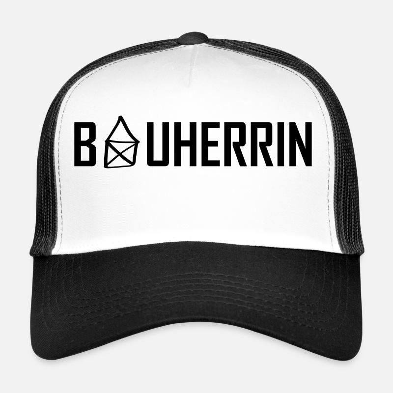bauherrin haus - Trucker Cap - Weiß/Schwarz