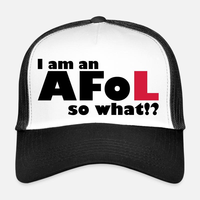 I am an AFoL so what? - Trucker Cap - Weiß/Schwarz