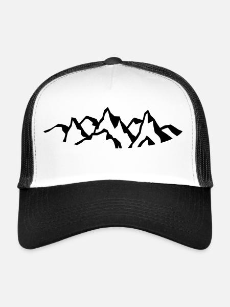 Bergmassiv - Trucker Cap - Weiß/Schwarz