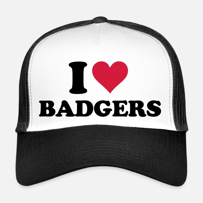 I Heart Badgers Trucker Cap