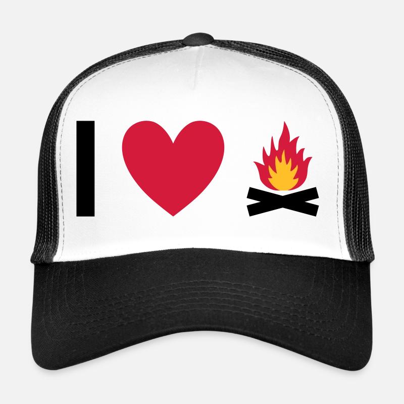 Ich liebe Lagerfeuer Trucker Cap