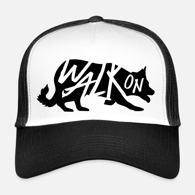 Walk On - Casquette trucker  - blanc/noir