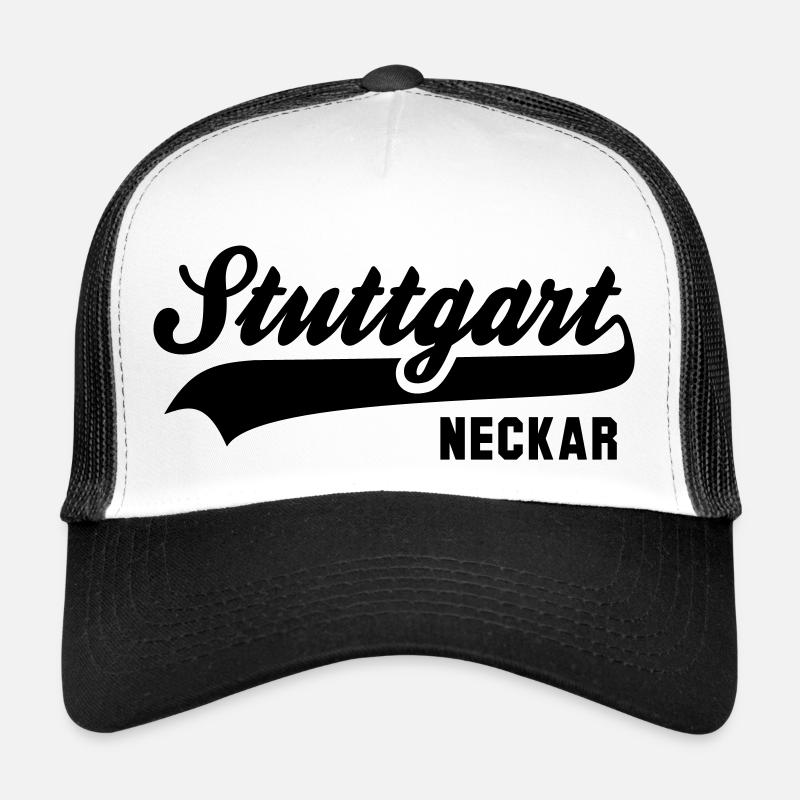 Stuttgart Neckar - Trucker Cap - Weiß/Schwarz