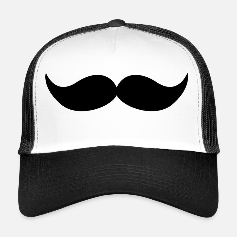 moustache Casquette trucker 