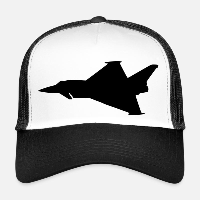 EF2000 Typhoon - Casquette trucker  - blanc/noir