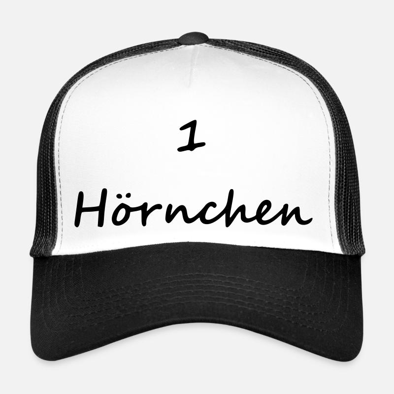 1 croaker un cor corné un écureuil - Casquette trucker - blanc/noir