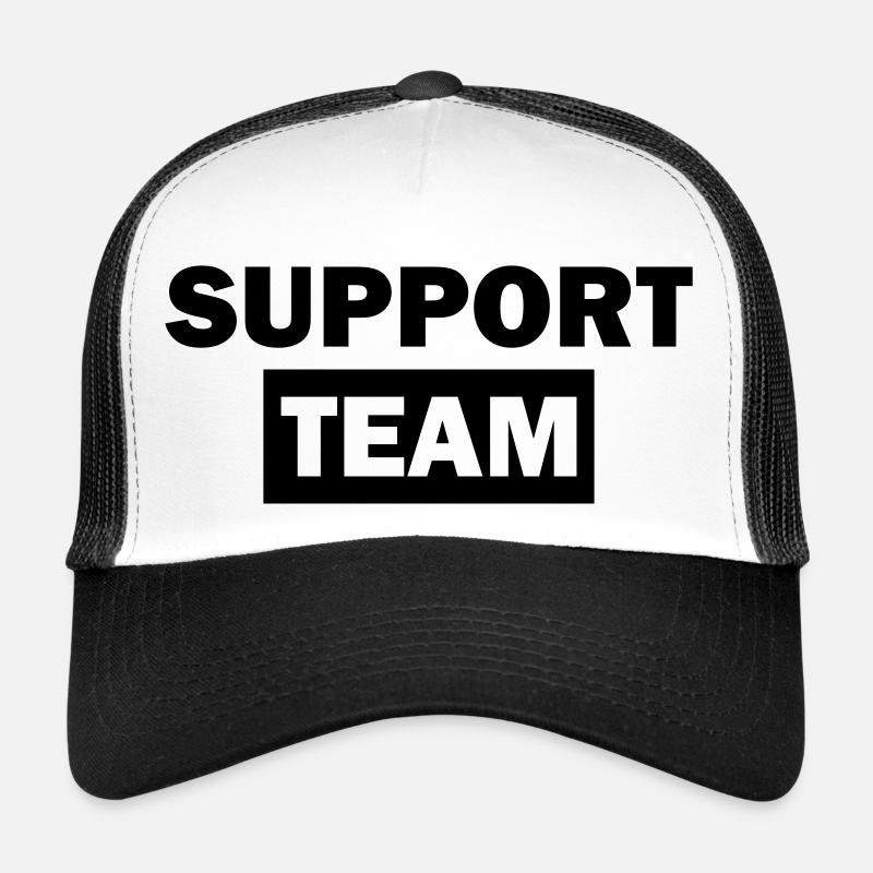 support team - Trucker Cap - white/black