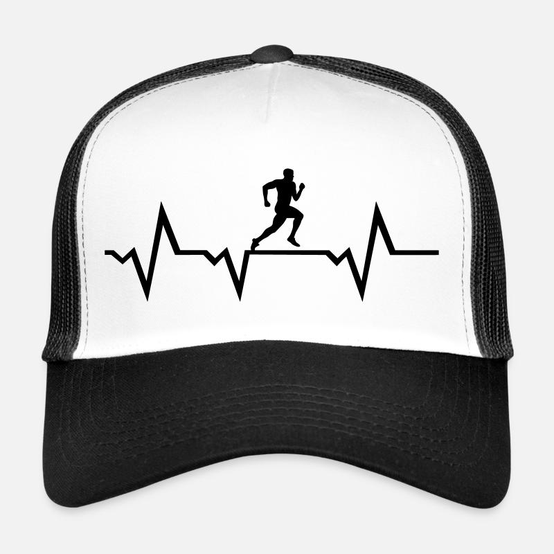 Laufender Mann, EKG, laufen Trucker Cap