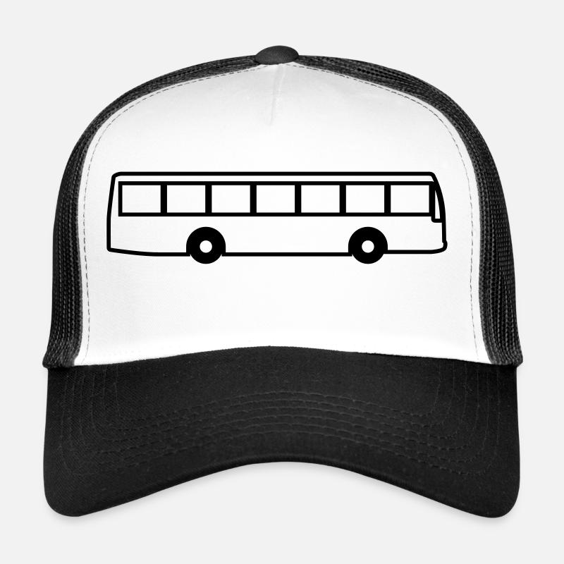 bus - Trucker Cap - Weiß/Schwarz