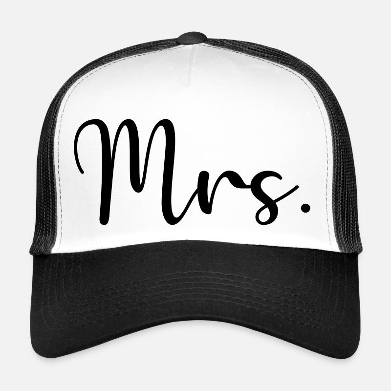 Mrs. - Trucker Cap - white/black