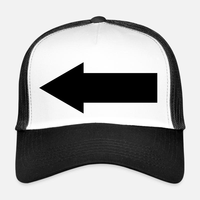 Flèche vers la gauche Casquette trucker 