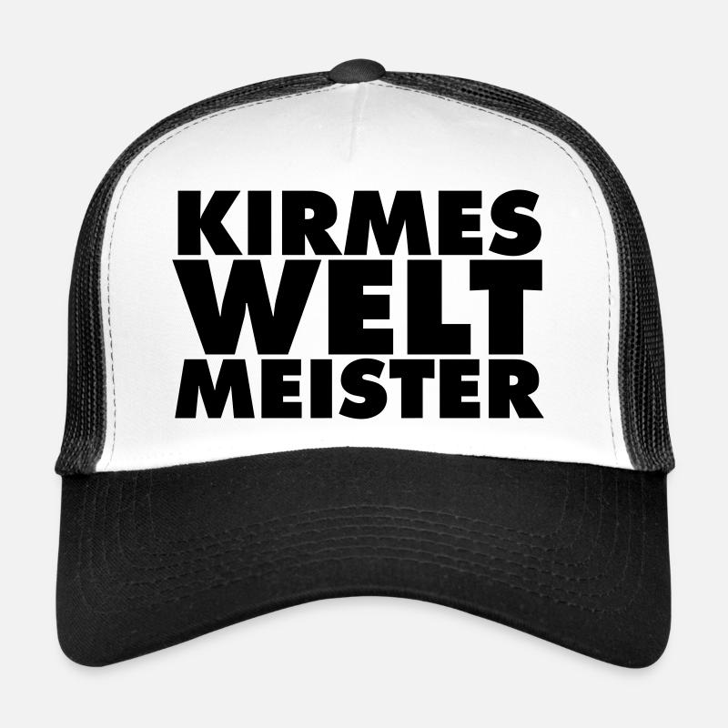 kirmes-welt-meister - Trucker Cap - Weiß/Schwarz
