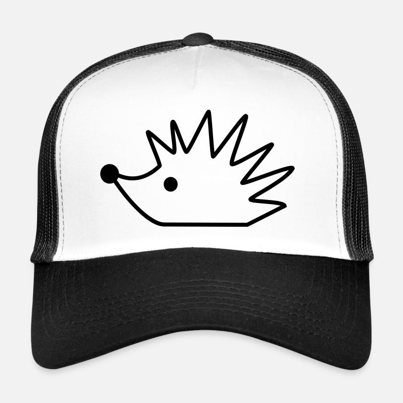 hedgehog - Trucker Cap - white/black