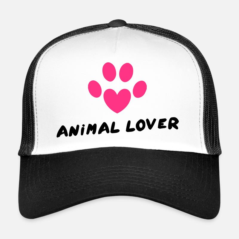 Animal Lover - Trucker Cap - white/black