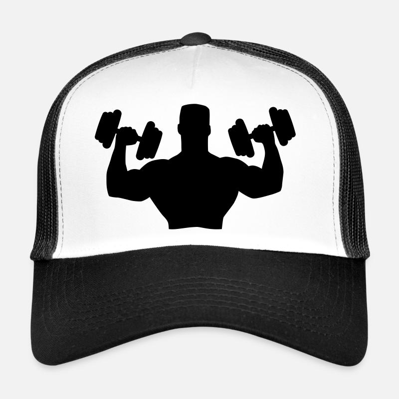 Muscle Man Training - Casquette trucker  - blanc/noir
