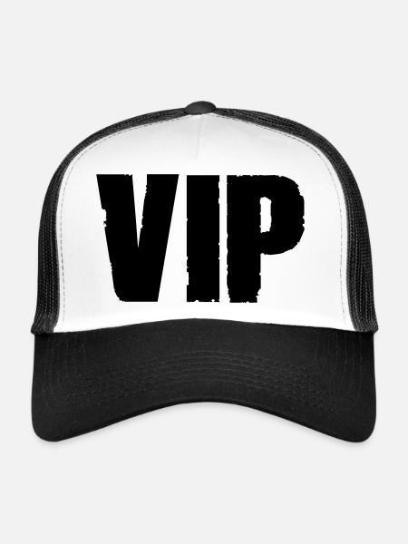 vip - Casquette trucker  - blanc/noir - Devant