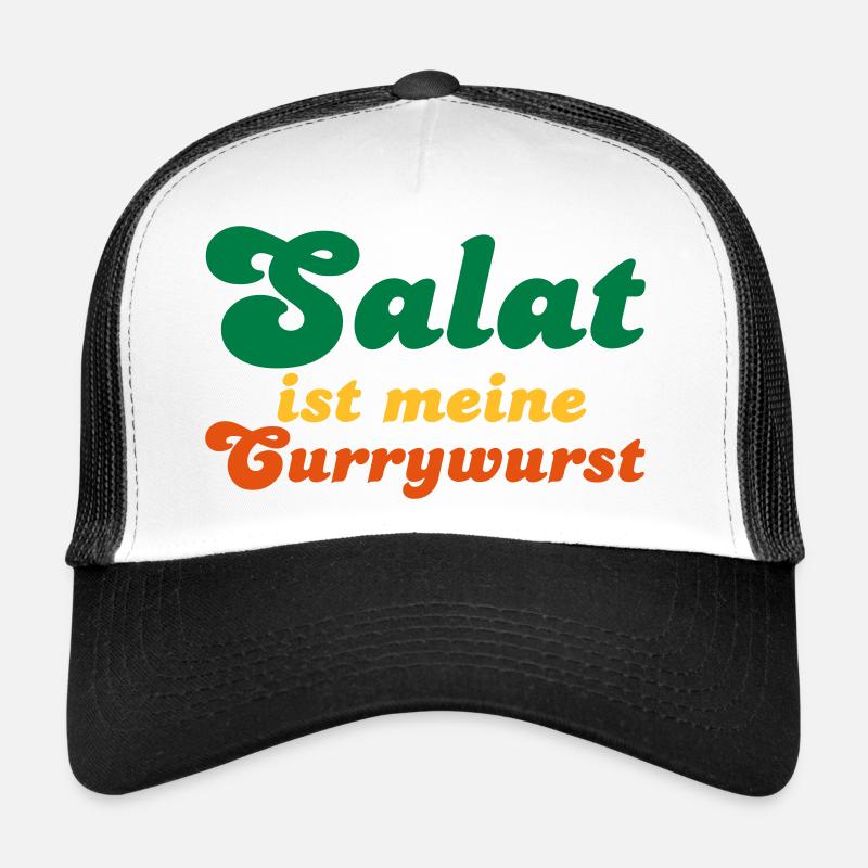 Salat ist meine Currywurst - Trucker Cap - white/black