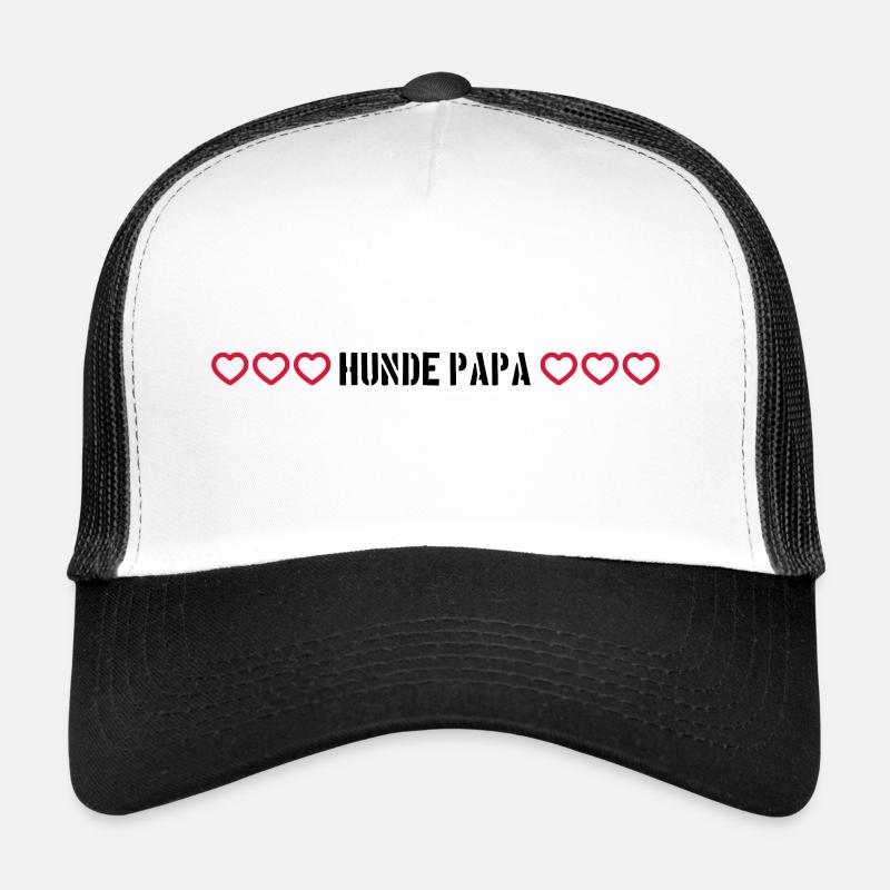 Chiens Papa Coeur Casquette trucker 