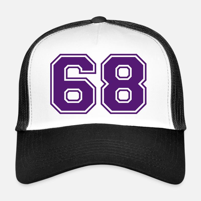 68 - Trucker Cap - Weiß/Schwarz