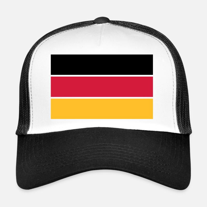 deutschland_50 - Trucker Cap - Weiß/Schwarz